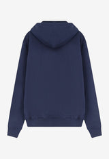 AMI PARIS Ami De Coeur Hooded Sweatshirt Blue BFUSW235730430_BLEUNUIT_70231729