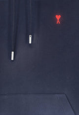 AMI PARIS Ami De Coeur Hooded Sweatshirt Blue BFUSW235730430_BLEUNUIT_70231729