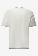 Brunello Cucinelli Printed Crewneck T-shirt White MW8577427TCZG13_cfea5c94-6925-4e56-b4ef-202053cc6579