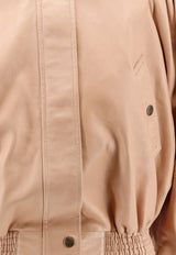 Chloé High-Neck Buttoned Jacket Pink CH26UCV332016J7_Pearlblush_70332035