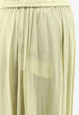 Chloé Pleated Straight-Leg Pants Green CH26APA66007390_Haygreen_70332631