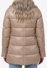 Herno Faux Fur Collar Padded Jacket Beige PI002140D-12017Z-1985