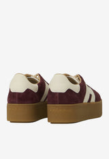 Hogan Cool Suede Low-Top Sneakers Bordeaux HXW6980FB60-UL60-UUJ