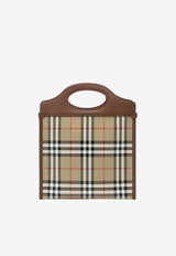 Burberry Mini Pocket Checked Handbag Beige 8128442176237/T_BURBE-A7026