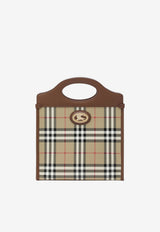 Burberry Mini Pocket Checked Handbag Beige 8128442176237/T_BURBE-A7026