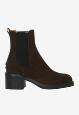 Tod's 55 Suede Ankle Boots Brown XXW73L0JK00-RE0-S808