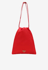 Wish Triangle Logo Satin Pouch