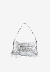 Mini Le City Moto Metallic Leather Shoulder Bag