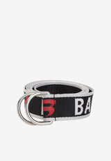 Woven D-Ring Belt with Logo