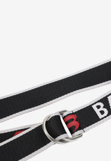 Woven D-Ring Belt with Logo