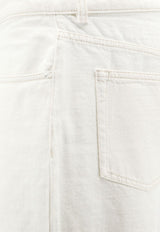 AMI PARIS Straight-Leg Denim Pants White HTR450DE0134136_BLANCCREME_70231711