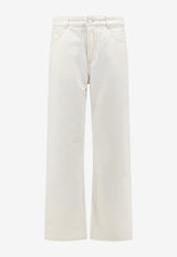 AMI PARIS Straight-Leg Denim Pants White HTR450DE0134136_BLANCCREME_70231711