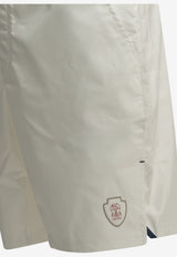 Brunello Cucinelli Logo Track Shorts White MB4223590TCEV50_b8d74656-0606-4028-a7d8-9dc0ccaf34c3
