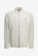 Brunello Cucinelli Logo Zip-Up Sweatshirt White MB4229084TCYB01_258d3b4b-5bfe-4608-bd40-ca7a23a55e0d