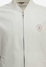 Brunello Cucinelli Logo Zip-Up Sweatshirt White MB4229084TCYB01_258d3b4b-5bfe-4608-bd40-ca7a23a55e0d