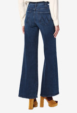 MOTHER Hustler Roller Sneak Palazzo Jeans  Blue 10507-104BDE/R_MOTH-FMH