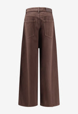 Brunello Cucinelli Relaxed Barrel-Leg Jeans Brown M0H81P4075C4299_FONDENTE_70014670