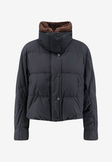 Brunello Cucinelli High-Neck Down Jacket Black MH5257474C101_Black_70014767