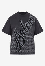 Cursive Monogram Washed T-shirt