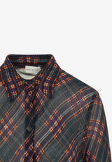 Calima Semi-Sheer Plaid Check Shirt
