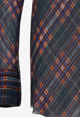 Calima Semi-Sheer Plaid Check Shirt