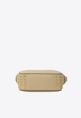 Tod's Mini Metal Dots Leather Shoulder Bag Beige XBWGMTH0100-VRO-C609