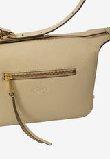Tod's Mini Metal Dots Leather Shoulder Bag Beige XBWGMTH0100-VRO-C609