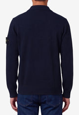 Stone Island RWS Virgin Wool Long-Sleeved Polo T-shirt Navy L2S155100018-S00B4-V0020