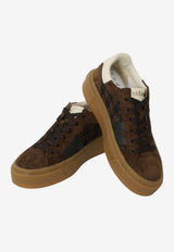 Hogan H705 Leather Low-Top Sneakers Brown HXW7050GB0B-VI5-0R2F