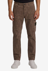 Stone Island Straight-Leg Corduroy Pants Gray L2S153100039-S0446-V0062
