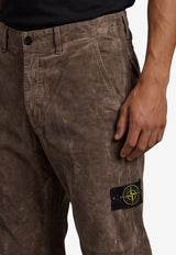 Stone Island Straight-Leg Corduroy Pants Gray L2S153100039-S0446-V0062