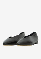 Jimmy Choo Margot Leather Pointed-Toe Flats Black MARGOT FLAT-GUV-BLACK