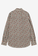 Dries Van Noten Floral Striped Shirt Multicolor 0207004004/T_DRVNO-103