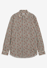 Dries Van Noten Floral Striped Shirt Multicolor 0207004004/T_DRVNO-103