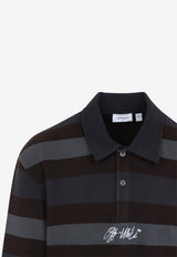 Stroke Logo Long-Sleeved Polo T-shirt