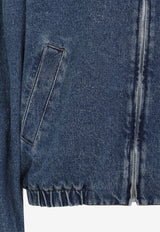 Zip-Up Denim Jacket