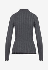 Wool Polo Sweater
