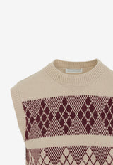 Manta Patterned Wool Knit Top