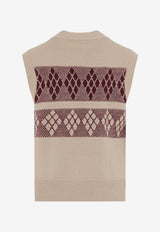 Manta Patterned Wool Knit Top