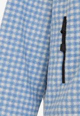 Gingham Check Zip-Up Jacket