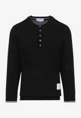 Long-Sleeved Henley T-shirt