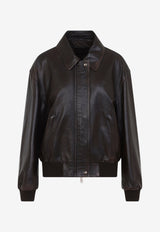 Zip-Up Leather Jacket