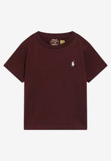 Polo Ralph Lauren Kids Boys Embroidered Pony T-shirt Burgundy 322832904522CO/T_POLOR-RR