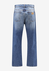 MM6 Maison Margiela Numeric Signature Tag Washed Denim Pants Blue SH0LA0039M30058965_BLUE_70013964