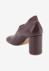 MM6 Maison Margiela Tabi 80 Anatomic Leather Pumps Burgundy S59WL0107P7557T4354_CherryMahogany_70014378