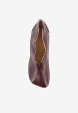 MM6 Maison Margiela Tabi 80 Anatomic Leather Pumps Burgundy S59WL0107P7557T4354_CherryMahogany_70014378