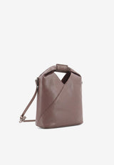 MM6 Maison Margiela Numeric Handle Japanese Leather Handbag Purple SB6WD0026P8396T2164_BLACK_70014119