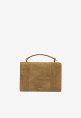 Golden Goose DB Small Venezia Nubuck and Suede Shoulder Bag Brown GWA00467A00085755303_X_0a4c55a6-8bd6-43cf-92ad-165f4fb258fa
