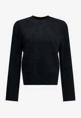 Sacai Crewneck Ribbed Sweater Blue 26-08670201_c8bab11c-809d-4d81-88fd-69ddc5c4f5ef