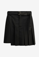 Sacai Formal Wool-Blend Skorts Black 26-08573001_80e1a1f8-e0b5-4208-8224-e84252a97b9d